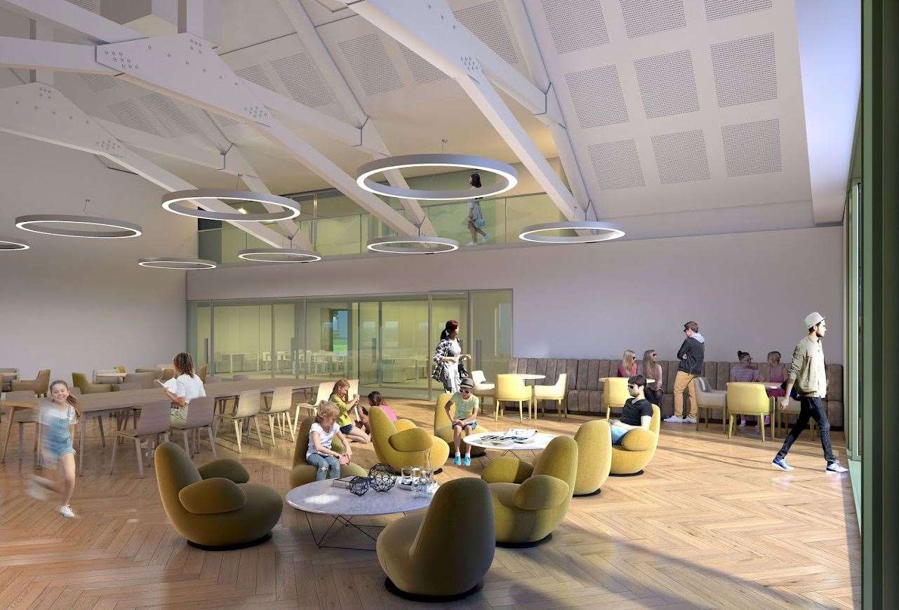 An artist's impression of the new sixth form block.