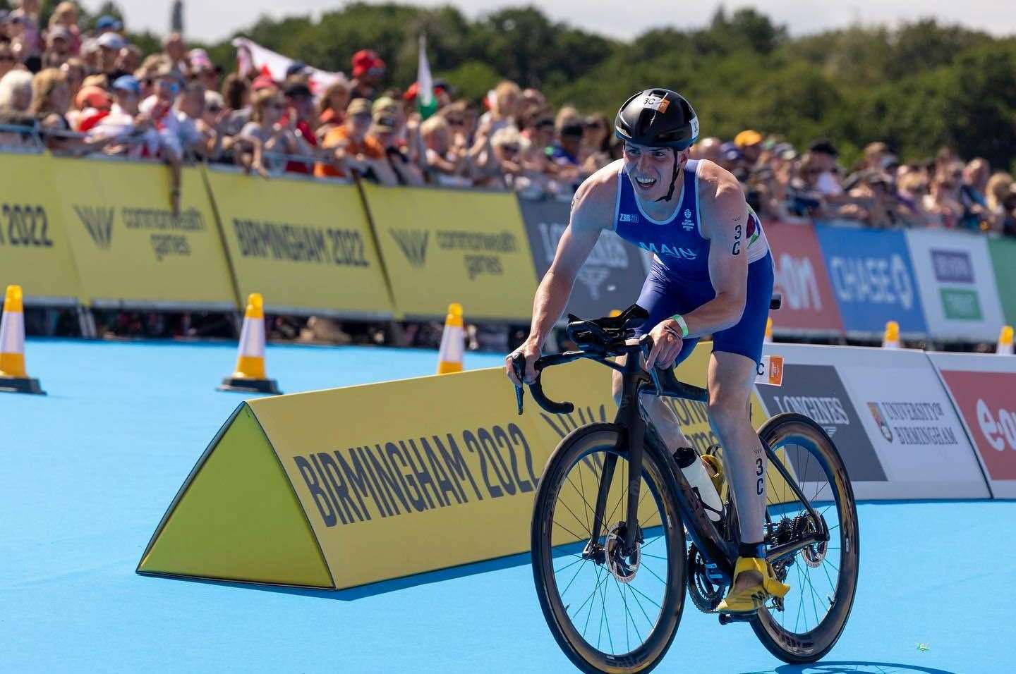 Cameron Main in action at the Commonwealth Games.