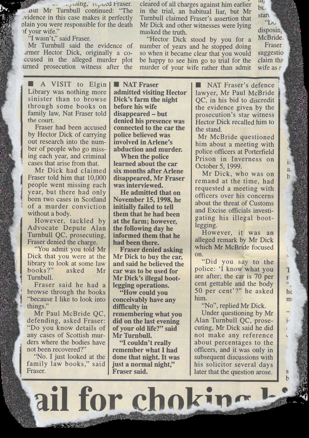 This story appeared in the Northern Scot, January 31, 2003...Picture: Northern Scot