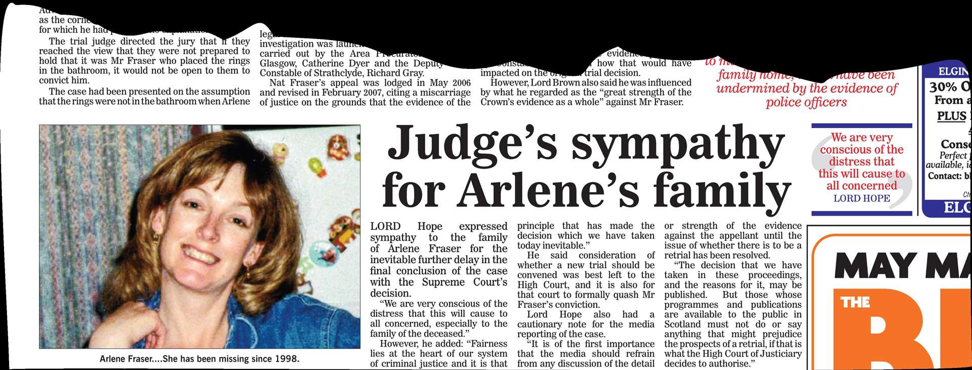 This story appeared in the Northern Scot, May 27, 2011...Picture: Northern Scot