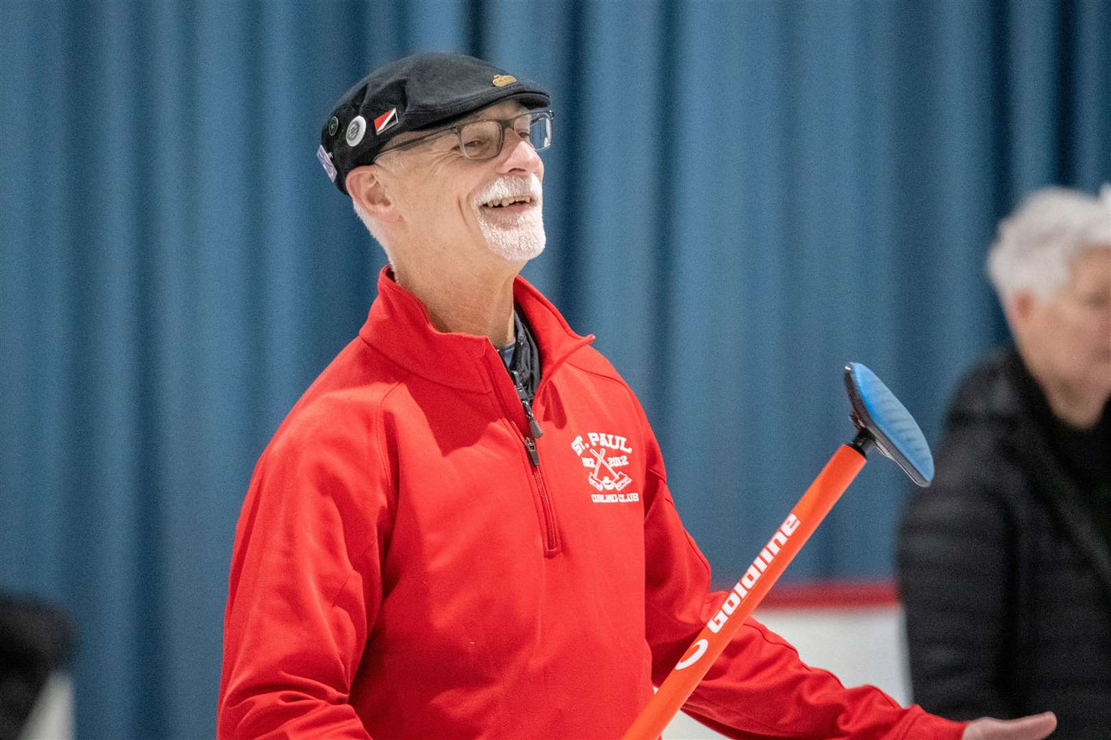 Tim Lindgren.14th annual Moray International Bonspiel - held at Moray Leisure Centre. Picture: Daniel Forsyth.