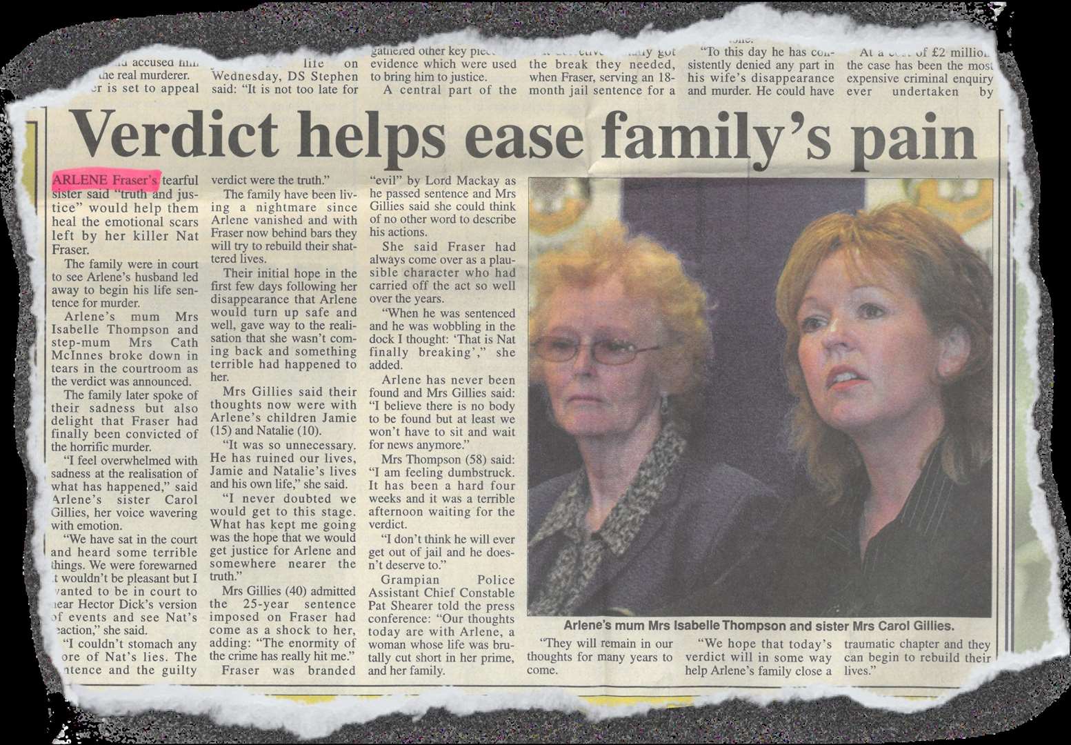 This story appeared in the Northern Scot, January 31, 2003...Picture: Northern Scot