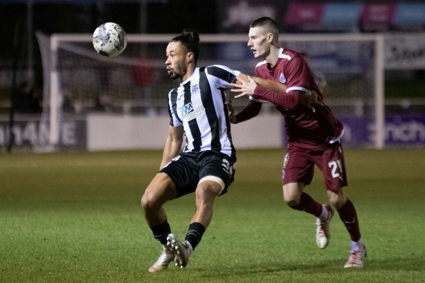 Dajon Golding in action for Elgin against Clyde. Picture: Daniel Forsyth