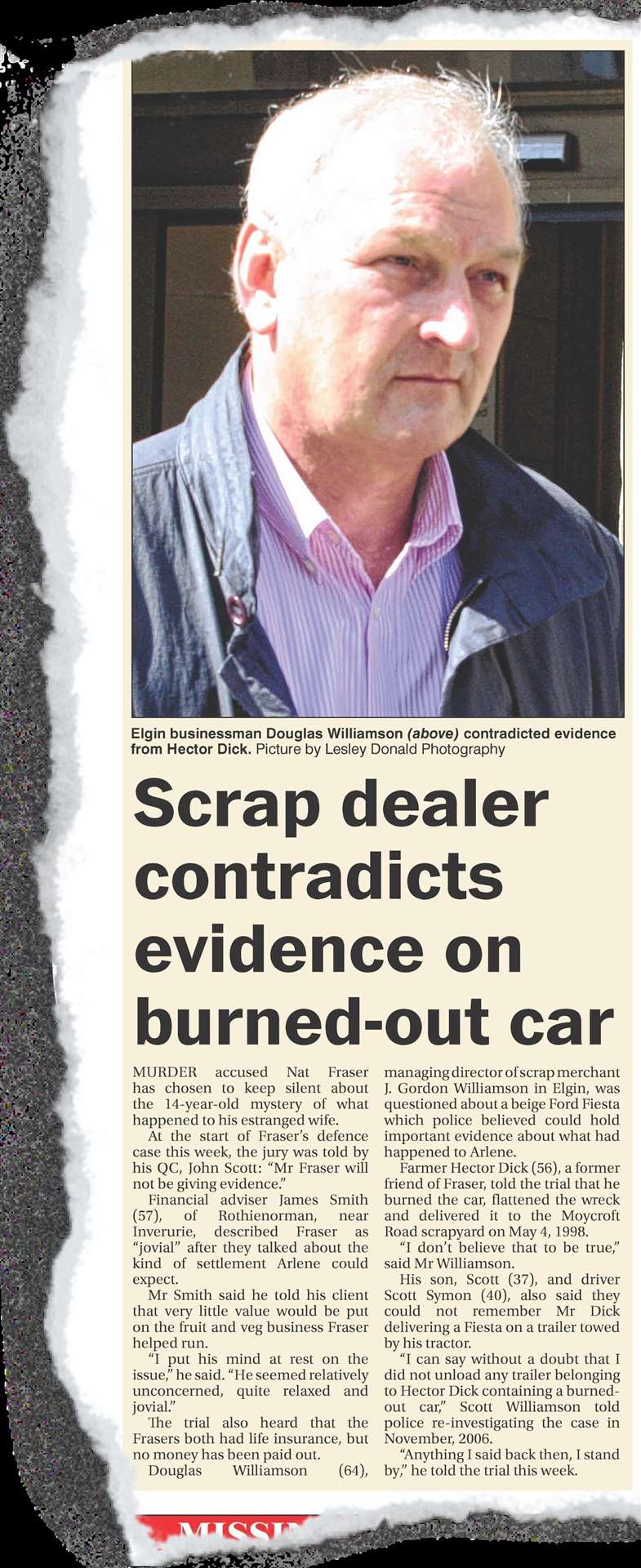 This story appeared in the Northern Scot, May 25, 2012...Picture: Northern Scot