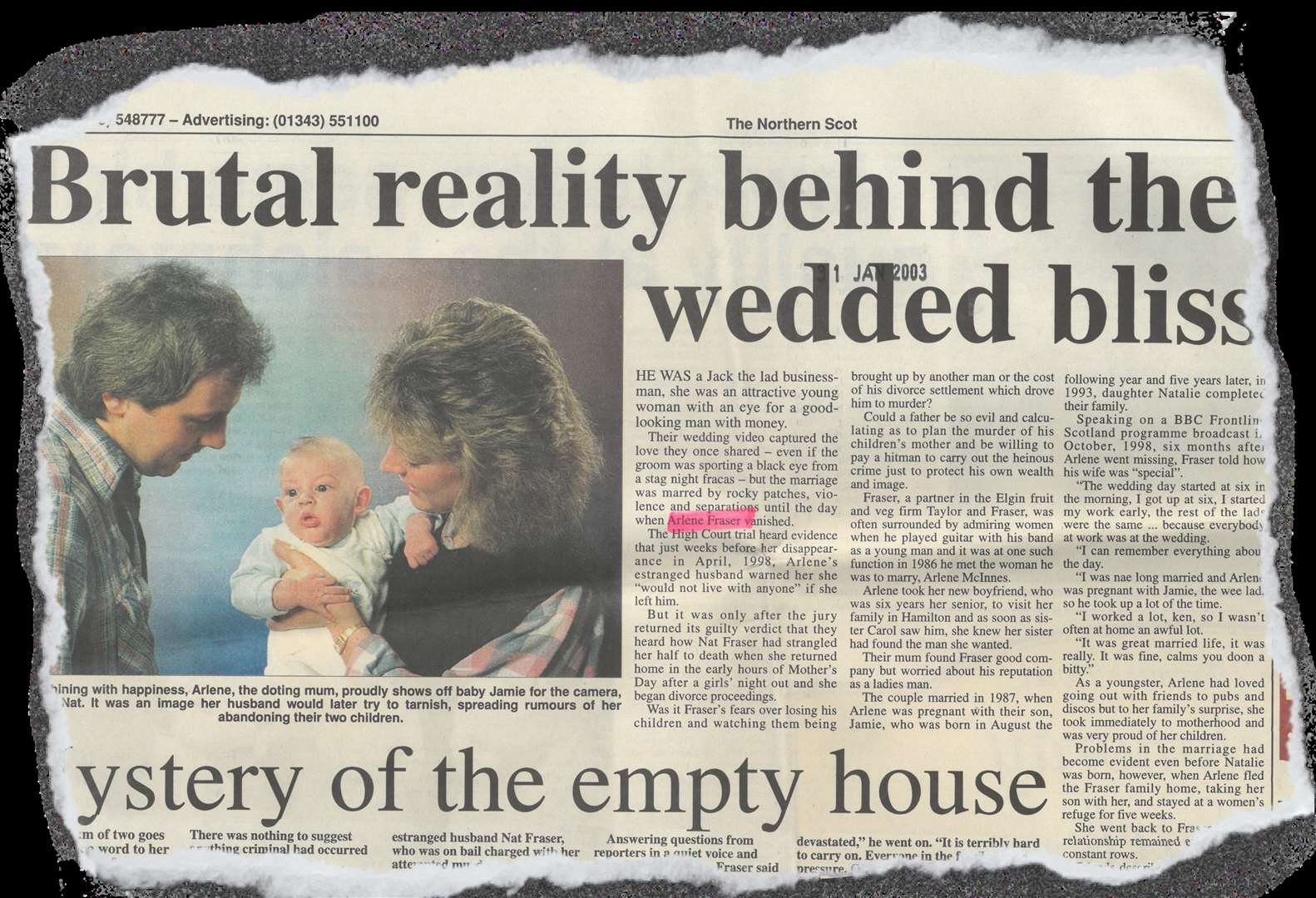 This story appeared in the Northern Scot, January 31, 2003...Picture: Northern Scot