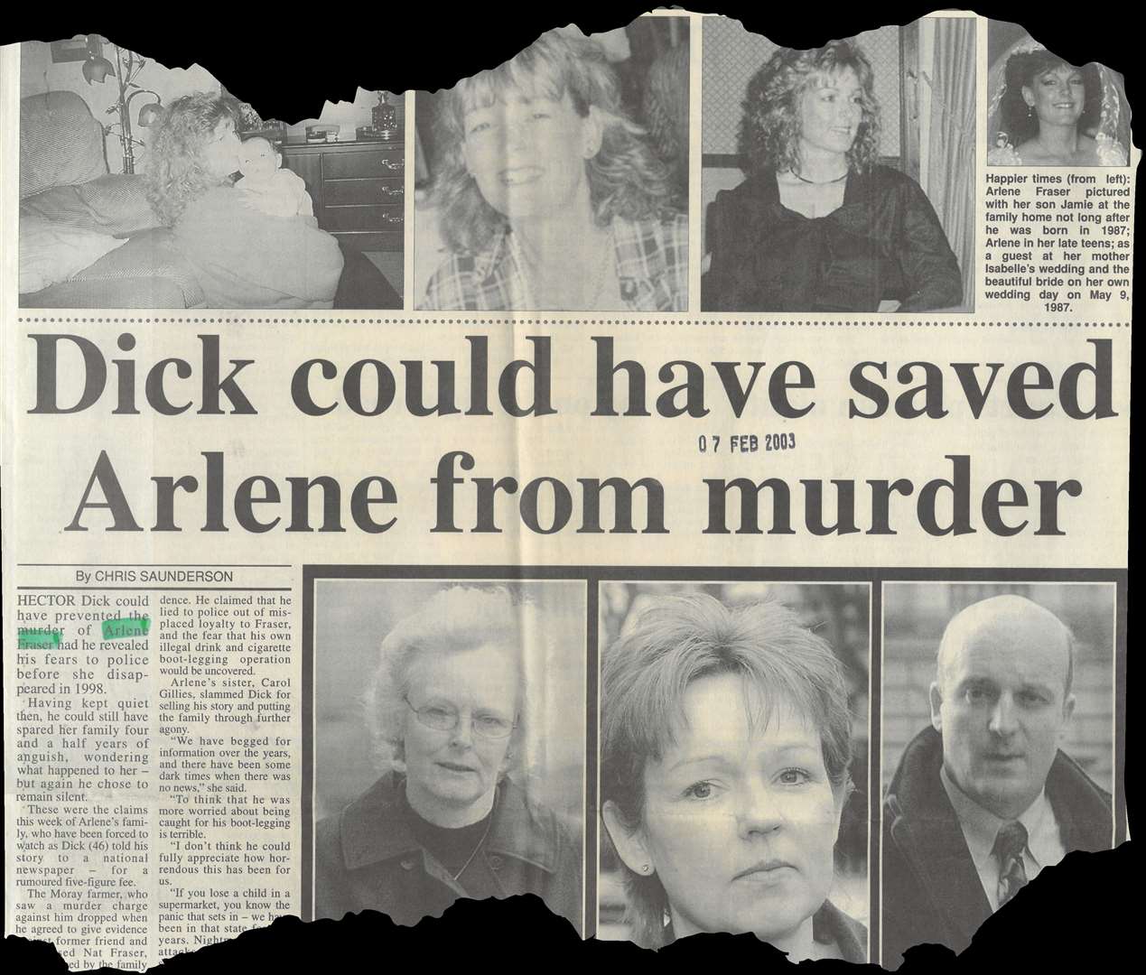 This story appeared in the Northern Scot, February 7, 2003...Picture: Northern Scot