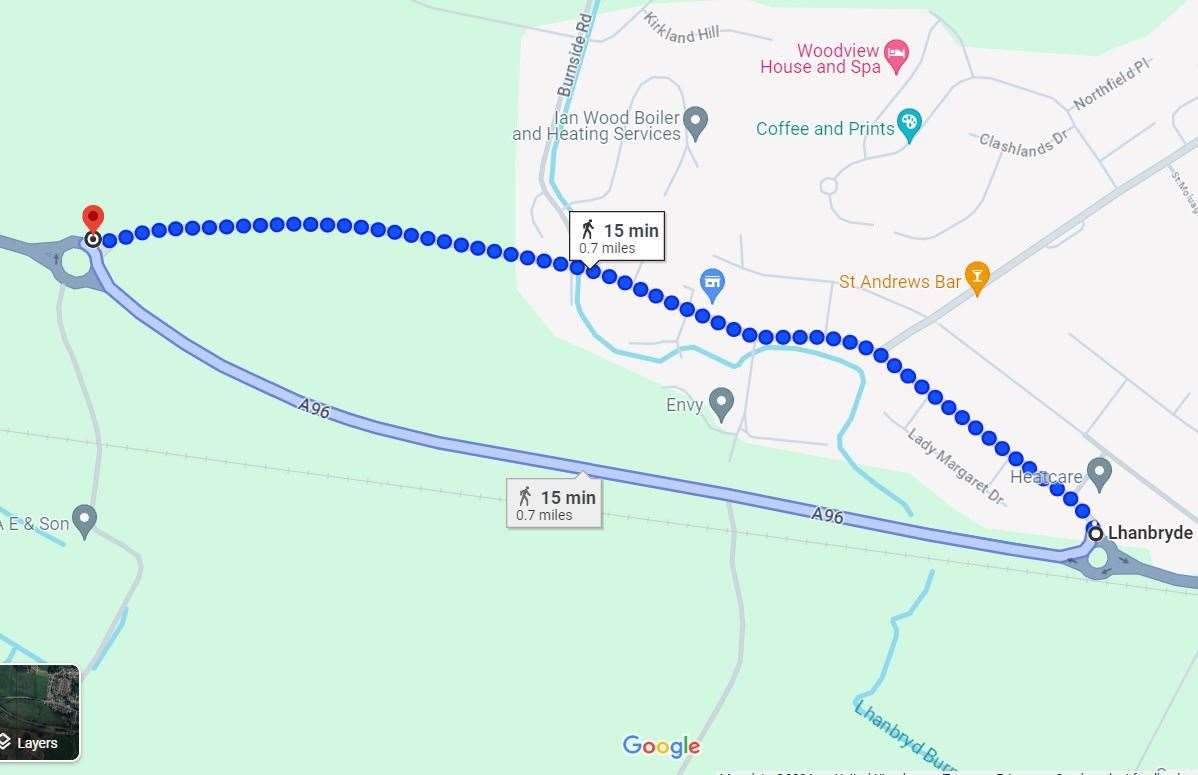 St Andrews Road. Image courtesy of GoogleMaps.