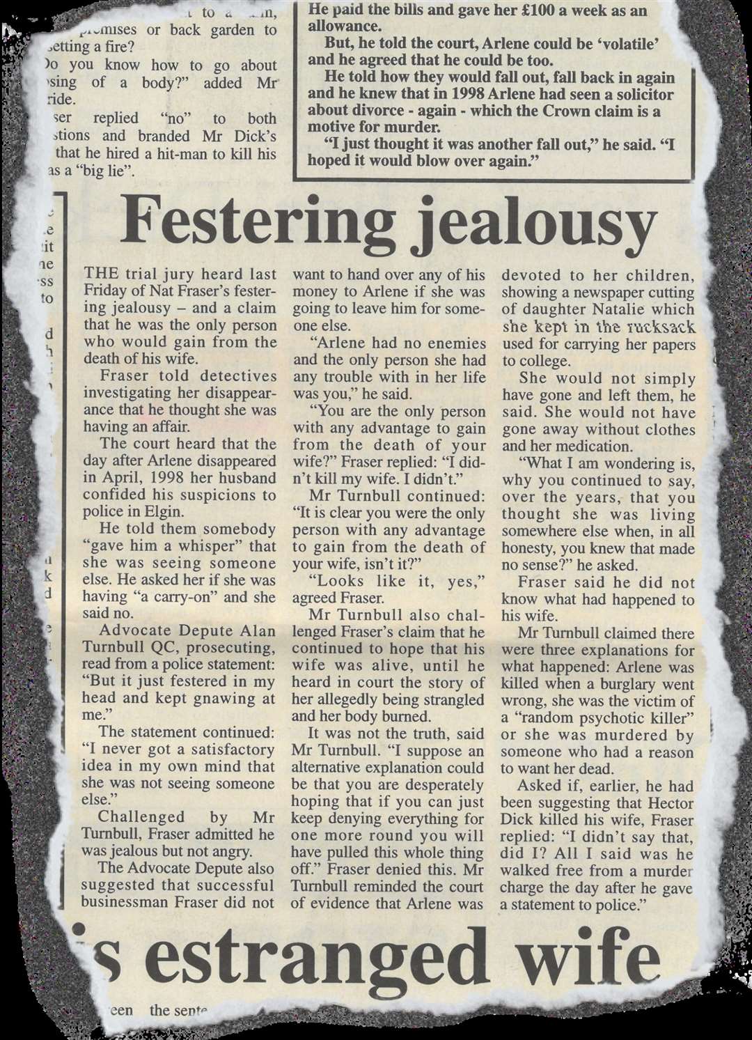 This story appeared in the Northern Scot, January 31, 2003...Picture: Northern Scot