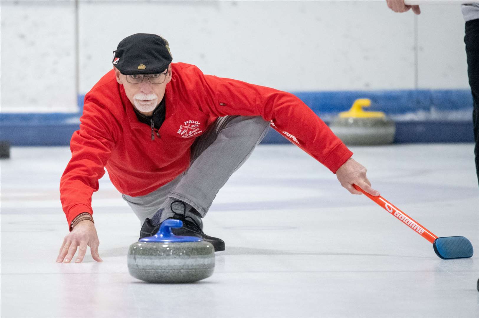 Tim Lindgren.14th annual Moray International Bonspiel - held at Moray Leisure Centre. Picture: Daniel Forsyth.