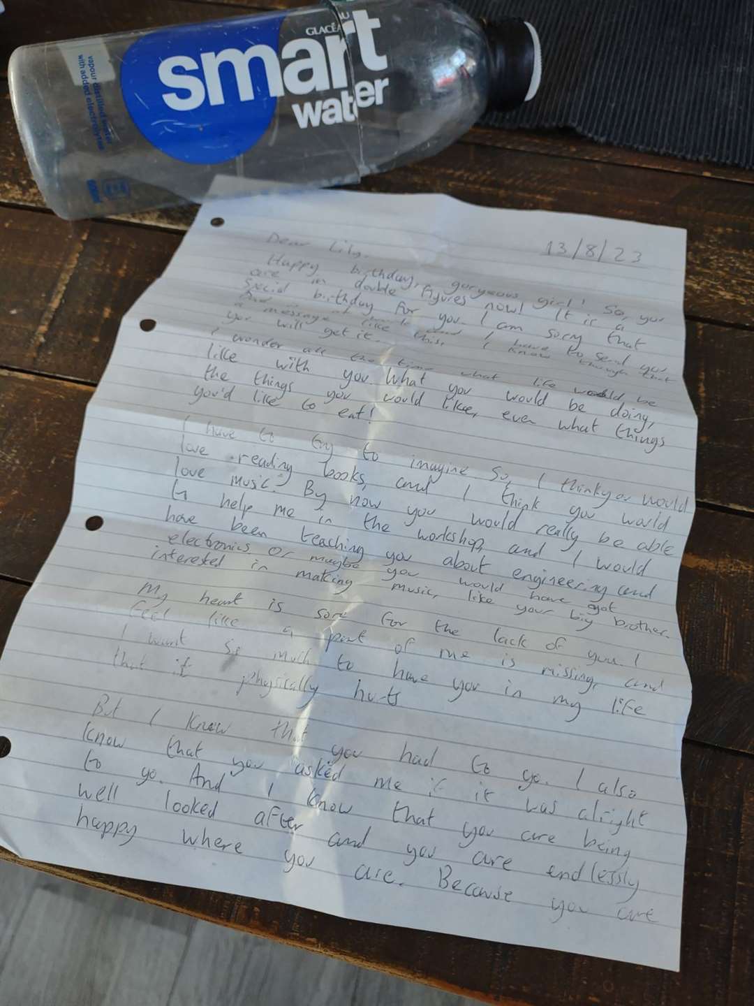 The letter after it was found in Norway.