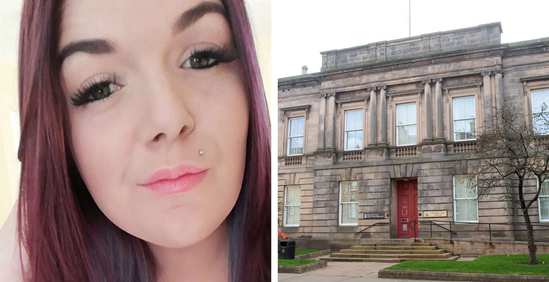 The murder-accused man appeared at Elgin Sheriff Court today.