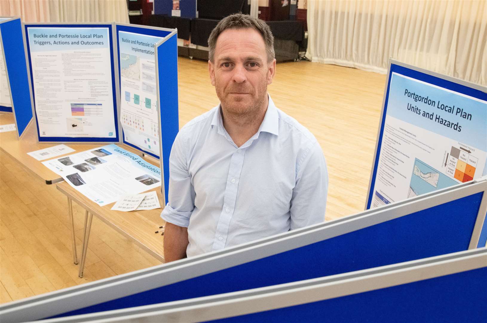 Moray Council senior engineer for flooding and coast Will Burnish. Picture: Daniel Forsyth