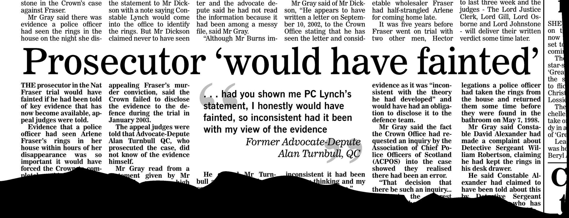 This story appeared in the Northern Scot, November 16, 2007...Picture: Northern Scot