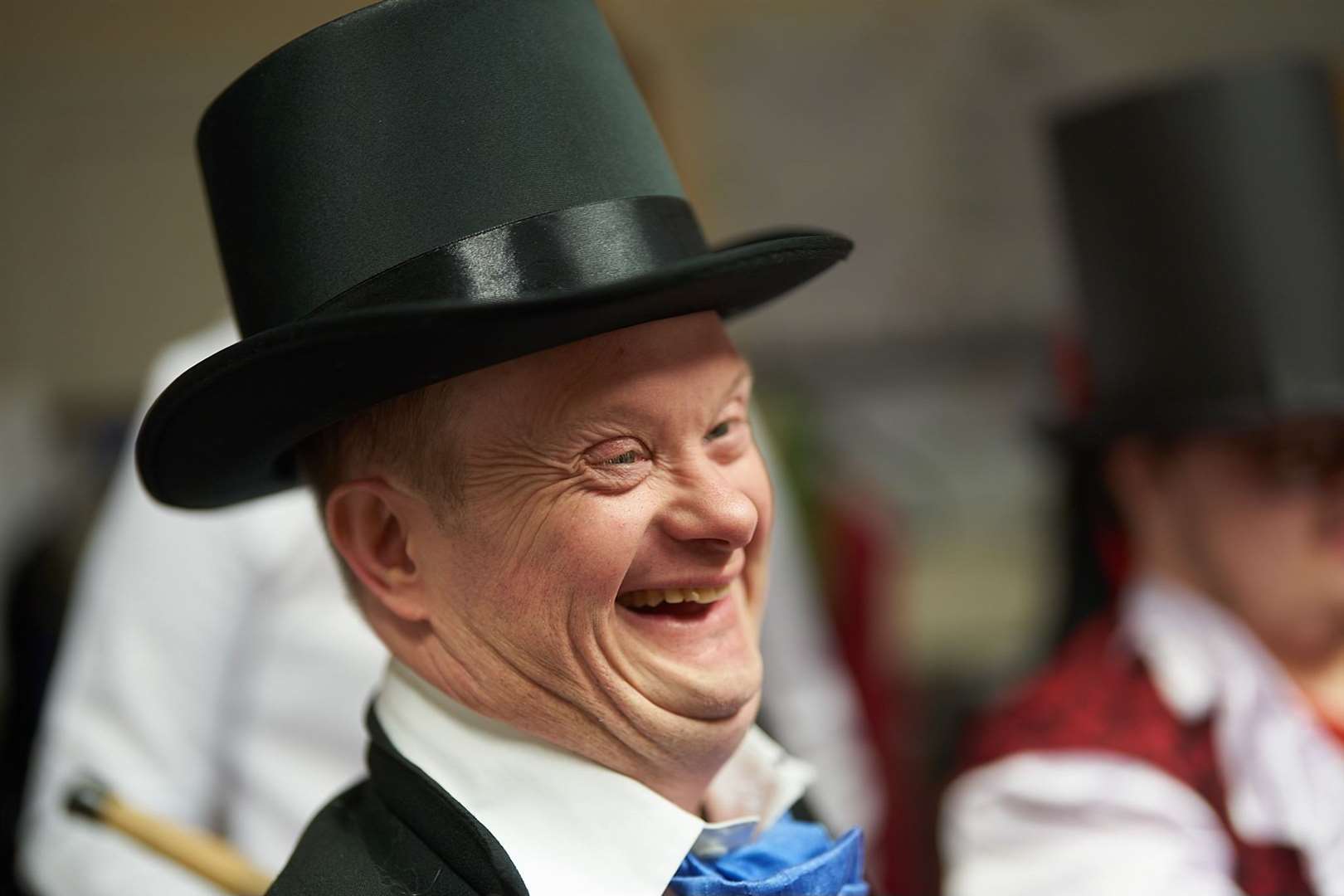 Ronnie Gordon as Ebenezer Scrooge.