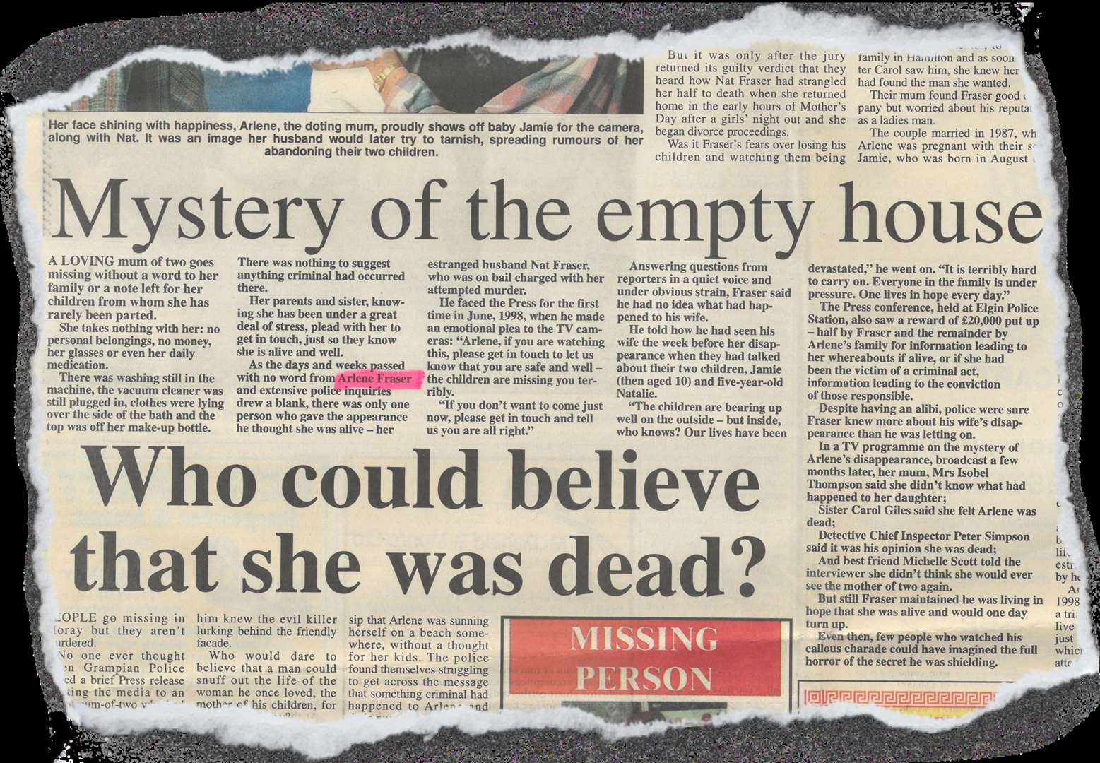 This story appeared in the Northern Scot, January 31, 2003...Picture: Northern Scot