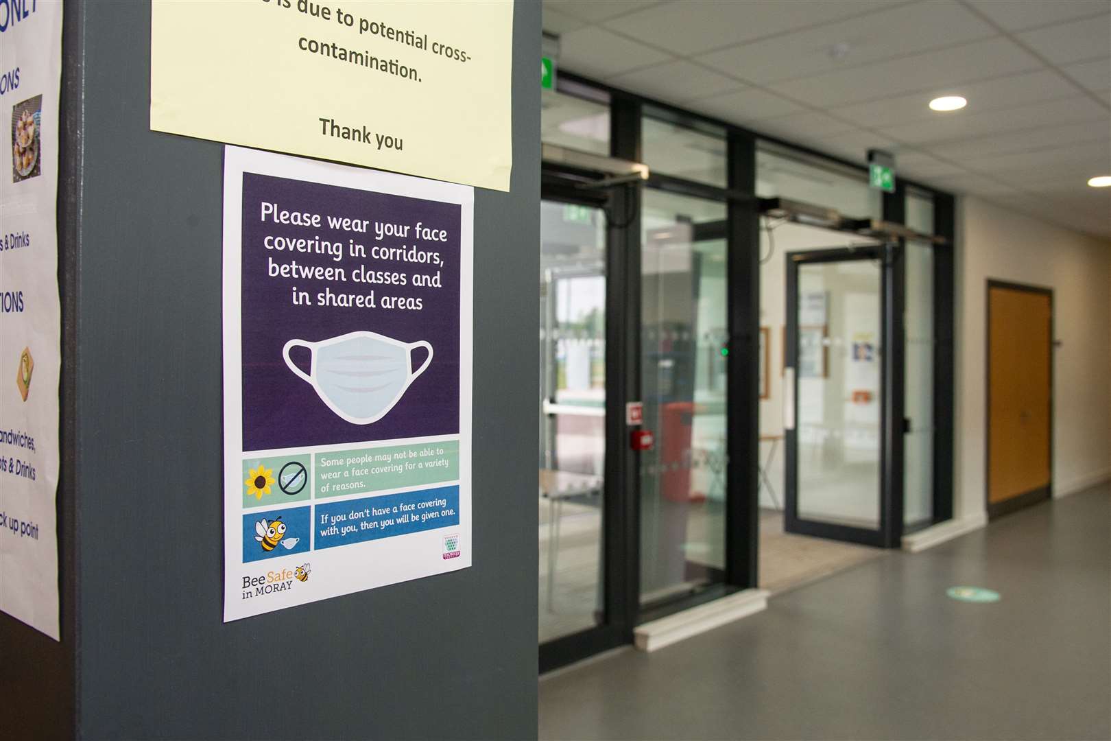 Face coverings will still be required in communal areas. Picture: Daniel Forsyth.