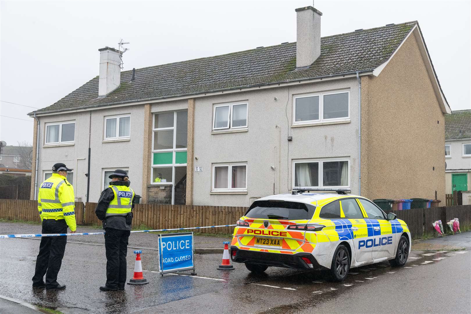 Officers remain on the scene today (November 20) as extensive enquiries are carried out. Picture: Beth Taylor