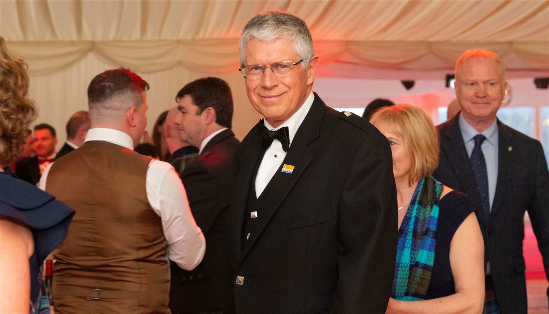 The Lord Lieutenant of Banffshire Andrew Simpson read out a message from King Charles III.Picture: Beth Taylor
