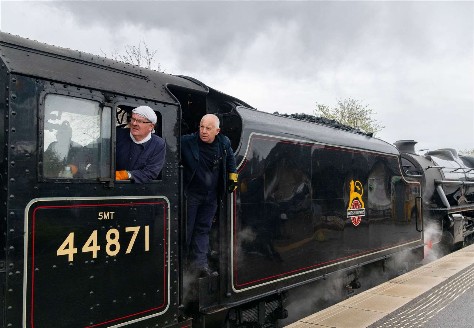 The Great Britain XVI steam hauled arrives at Elgin Train Station before its tour of the UK.Picture: Beth Taylor