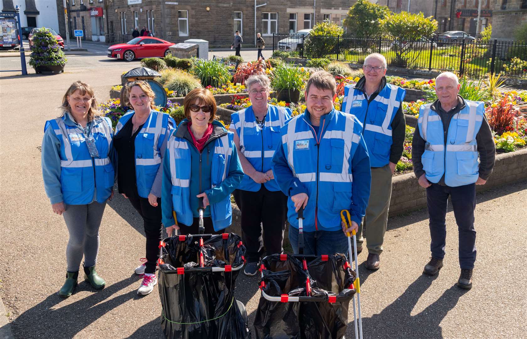 Buckie’s Roots have collected so many bags of rubbish it is equivalent to the world's tallest building. Picture: Beth Taylor