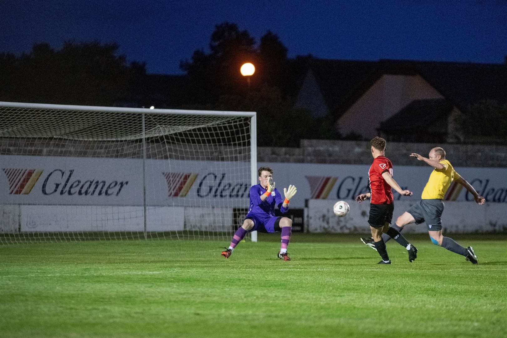 Lee Alexander netted a Fochabers hat-trick.