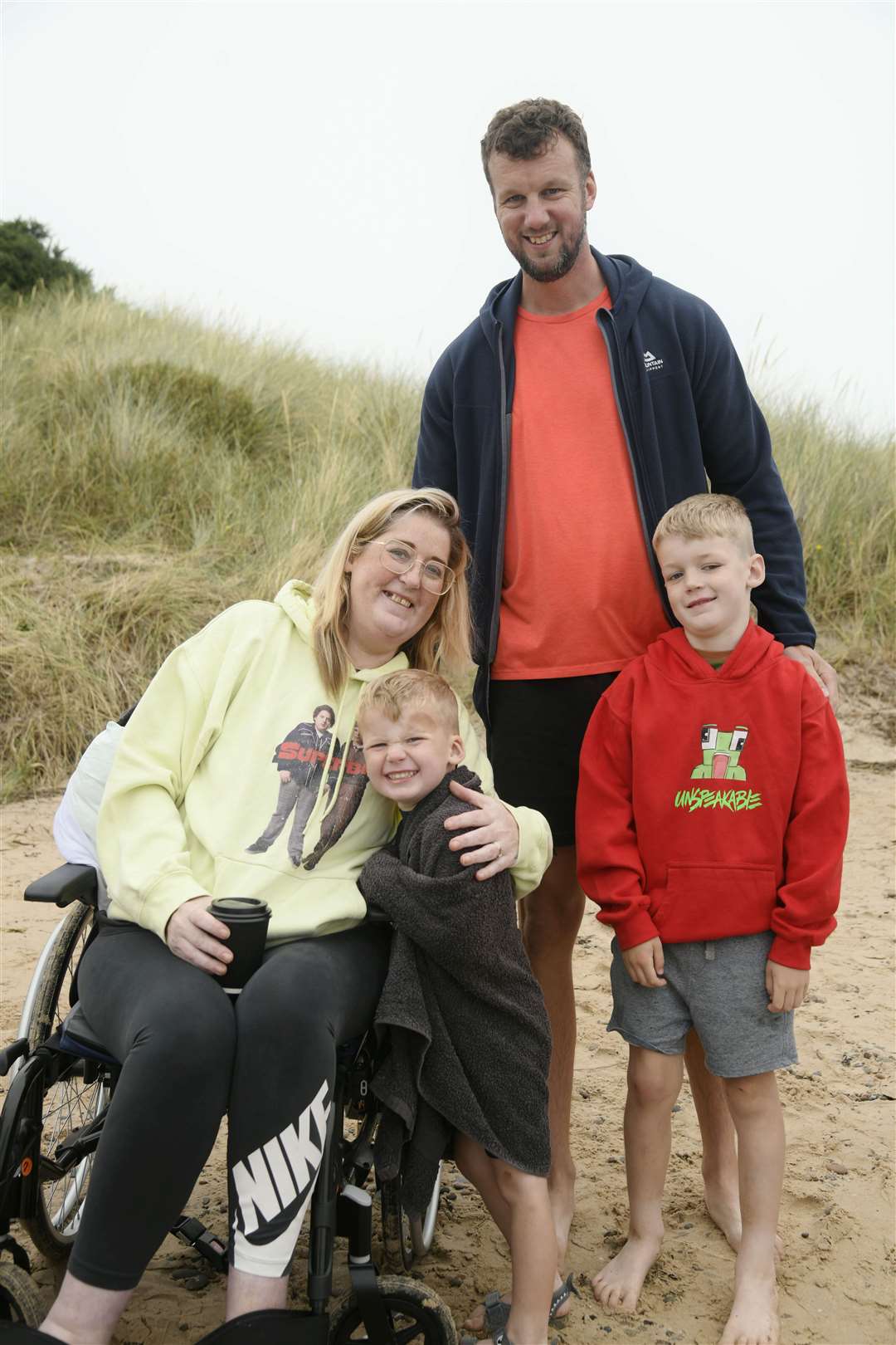 Vickie, Paul, Harrison and Seth. Picture: Beth Taylor.