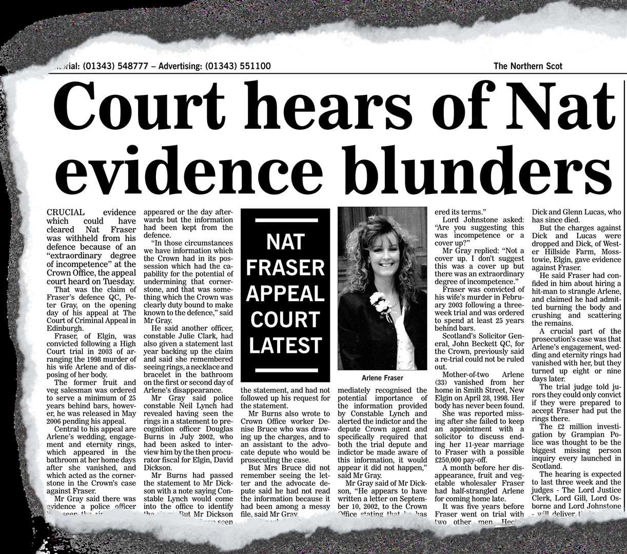 This story appeared in the Northern Scot, November 16, 2007...Picture: Northern Scot
