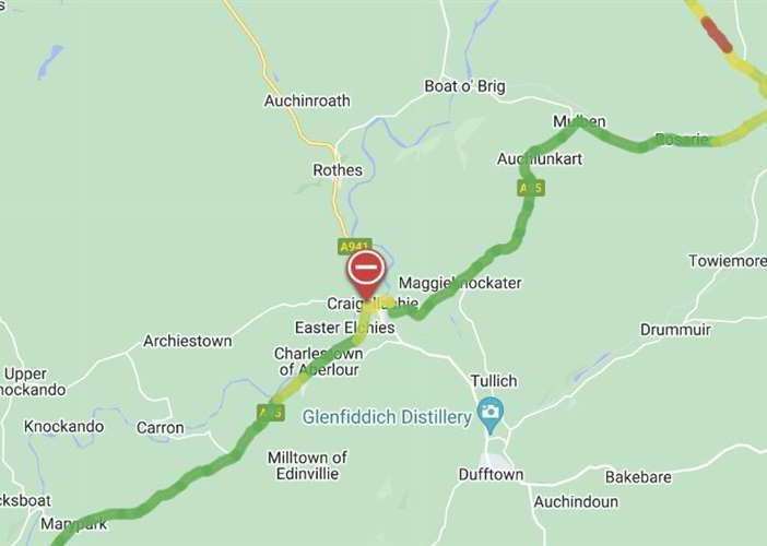 The road has since reopened.
