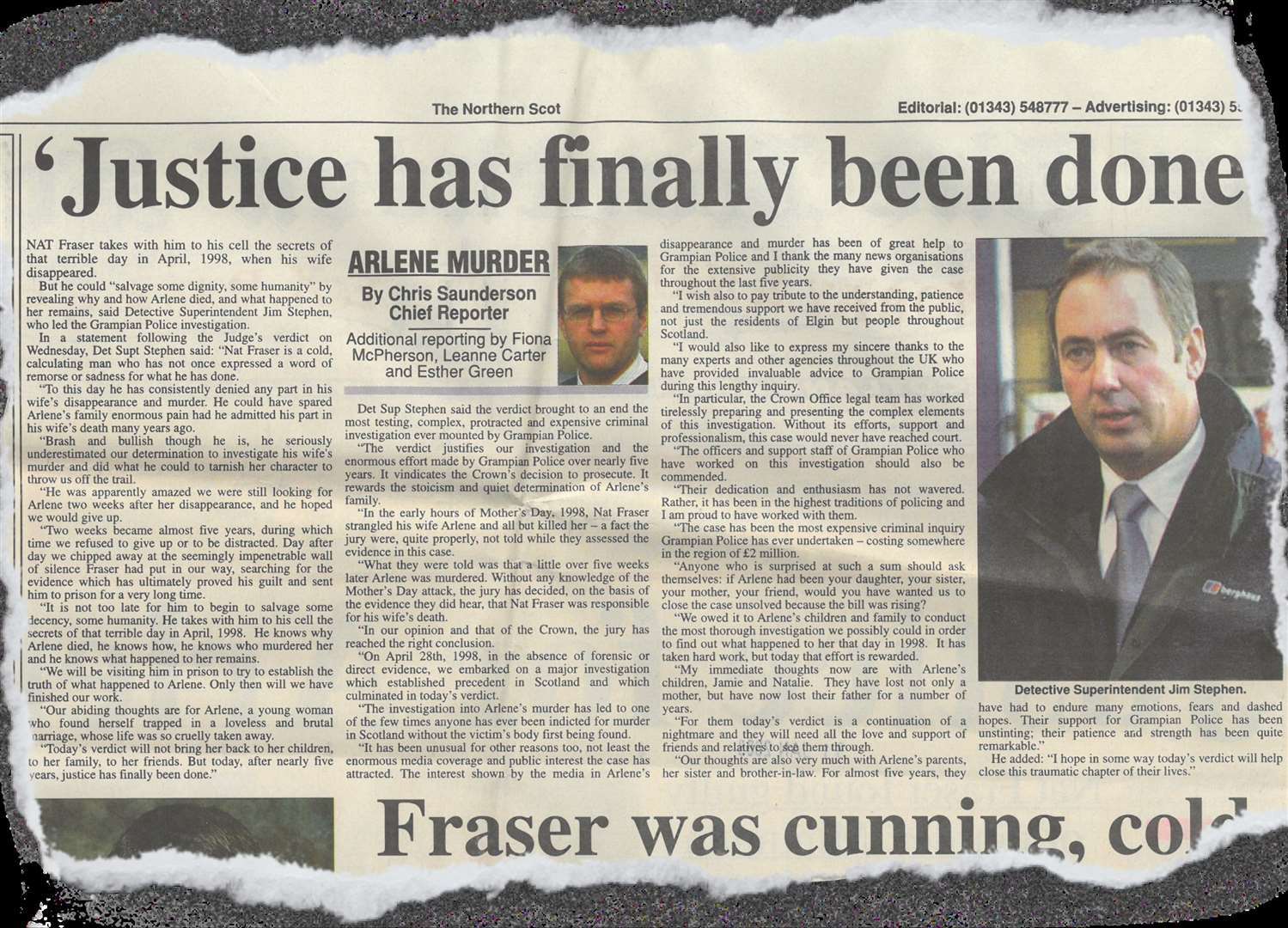 This story appeared in the Northern Scot, January 31, 2003...Picture: Northern Scot
