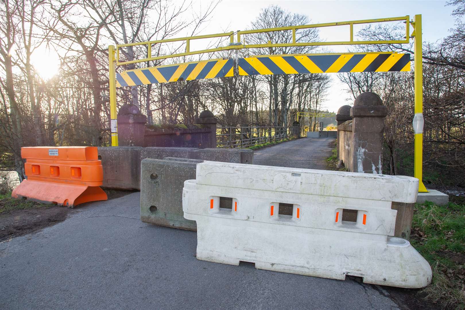The Cloddach Bridge - near Birnie, south of Elgin - has been closedto all motorised vehicles on public safety grounds. ..Picture: Daniel Forsyth..