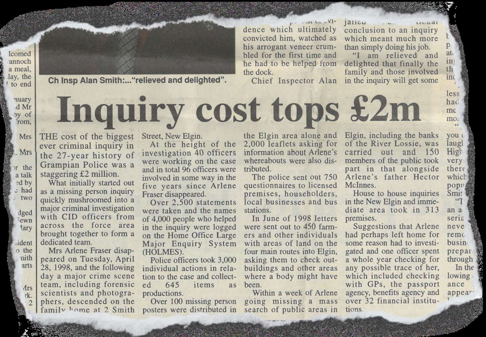 Ths story appeared in the Northern Scot January 31, 2003...Picture: Northern Scot