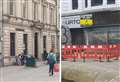 Starbucks coffee house on the move in the centre of Elgin