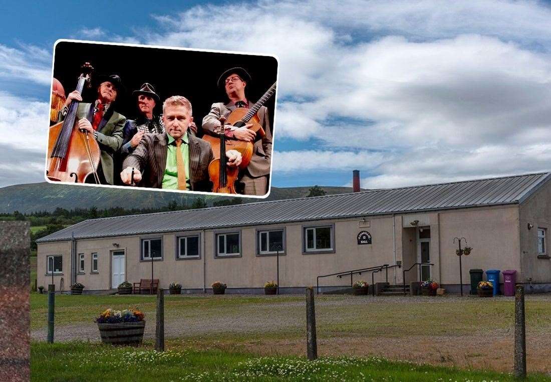 The Budapest Cafe Orchestra (inset) are playing Edinvillie Community Hall in May.