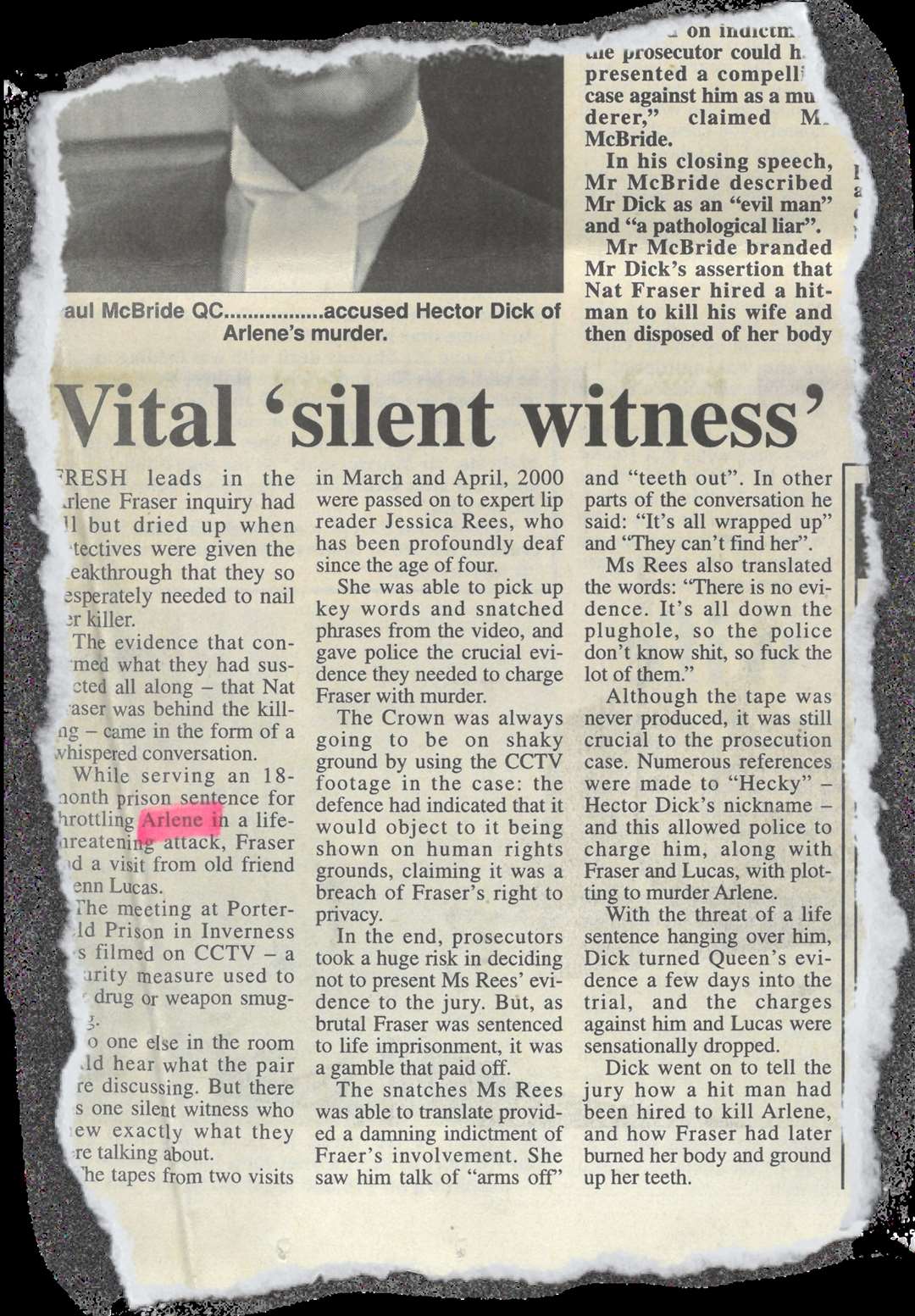 This story appeared in the Northern Scot, January 31, 2003...Picture: Northern Scot